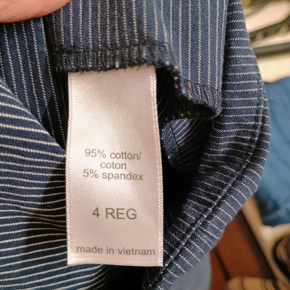 Maurices Dark Blue Striped Trousers - Picture 5 of 5